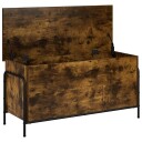 vidaXL Lagringsboks Røkt Eik 80 x 40 x 49,5 cm Konstruert tre