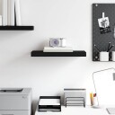 vidaXL Flytende vegghylle svart 50x23x3,8 cm MDF