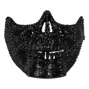 Hisab/Joker Dødninghode Halvmaske med Strass Svart One size 97780