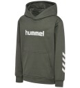 Hummel Hettegenser   HmlJR   Castor Grå   Hummel   9 10 år (134 140)   Hettegenser Armygrønn Hvit