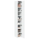  Smalt oppbevaringsskap hvit 30x42,5x225 cm konstruert tre