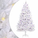  Kunstig sammensatt juletre med 300 LED Hvit 300 cm PVC og stål