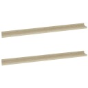 vidaXL Vegghyller 2 stk sonoma eik 100x9x3 cm