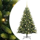 Kunstig Hengt Julegran med 150 LED lys grønn 120 cm PVC og PE