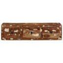  Veggmontert TV benk 100x32x25 cm gjenvunnet heltre