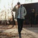 Bergans of Norway Warm Down Jacket Herre Green Mud XL