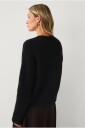 Ellos Collection - Kardigan med dekorativ knapp - Svart