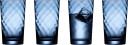 Lyngby Glas Vienna highball glass 40 cl 4 stk blå