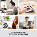 Logitech Combo Touch Tastaturdeksel til iPad Air 10.9'' (4.-5. gen.) - Nordisk - Grå