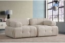 Belgin Boblet Dyp Sofa 2 seters 210 cm bred Sittedybde 85 cm   Krem / Beige / Lys