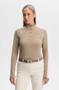 J. Lindeberg Hertta Long Sleeve Polo   Beige   XL
