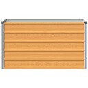 vidaXL Hevet Hagebed Naturlig 100 x 40 x 55 cm kaldvalset stål