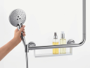 Hansgrohe Unica Dusjstang Comfort 110 cm, Høyre, Hvit/Krom