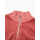 WoolLand   Genser Sirdal Half Zip Burned Rose