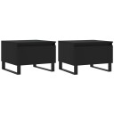  Salongbord 2 stk svart 50x46x35 cm konstruert tre 8721012111905