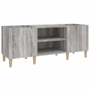  Hifi benk grå sonoma 121x38x48 cm konstruert tre