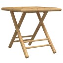  Sammenleggbart hagebord 45x45x45 cm bambus 365877