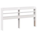  Hodegavl med hyller hvit 140 cm heltre furu 8721102854262
