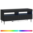 vidaXL LED TV skap Svart Konstruert tre