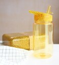A Little Lovely Company Drikkeflaske m. Sugerør 450 ml Gull  A Little Lovely Company OneSize Drikkeflaske