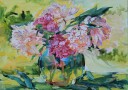 Peonies in a vase Plakat Plakat / 100x150cm