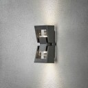 Konstsmide Potenza vegglampe GU10 - Aluminium Grå