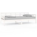 vidaXL Dagseng hvit heltre furu 90x200 cm