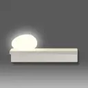 Vibia   Suite LED vegglampe stein til venstre hvit 14 cm