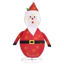 vidaXL Dekorativ julenissefigur LED luksusstoff 90 cm