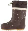 Pom Pom Brynn Gumboots Thermo Aop   CHESTNUT HEART AOP   22