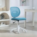 Ergonomisk kontorstol – justerbar høyde blå netting