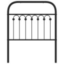  Sengegavl i metall svart 80 cm 8721102645167