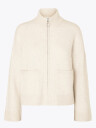 Selected Femme Sia Ras Long Sleeve Knit Zipper Cardigan Beige XXL
