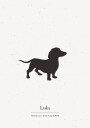 Custom Dog Silhouette Plakat Plakat / 21x30cm