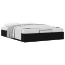 vidaXL Ottoman sengeramme Svart 153 x 203 cm Stoff