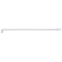 vidaXL Støttestang til dusjdør 70-120 cm for 6/8 mm glass Krom