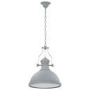 vidaXL Taklampe grå rund E27