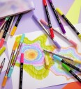 Faber Castell Tusjer Dobbelt Tykk/Tynn 10 stk Pastel
