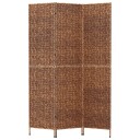vidaXL Romdeler 3 paneler brun 122x180 cm vannhyasint