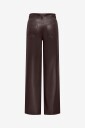 Only   Bukser Onlsmooth Hw Faux Leath Wide Pant C   Brun