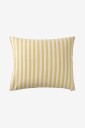 Ellos Home   Putetrekk Elly Classic Stripe i resirkulert halvlinne   Gul