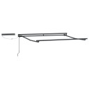  Elektrisk Utrekkbar Markise Burgunder 3,5 x 2 m