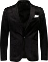 Lindbergh Velvet Blazer   BLACK   58