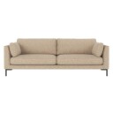 Rowico Home Corwin 3-seters sofa Lys beige/svart 238 x 98 83 cm Beige