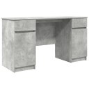  Skrivebord Betonggrå 140x49x76 cm Konstruert tre