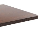 vidaXL Bistrobord mørkebrun 80x80 cm MDF
