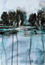 Trees Reflected in Water Plakat Plakat / 70x100cm