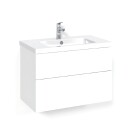 Macro Design Crown Plain Servantskap 2 Skuff - med Light Servant Hvit / 80cm 45
