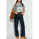 Ganni Dame Jeans Blå W25 L33,