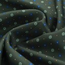 Neck Scarf Silk Green Flower